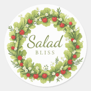 Adesivo Redondo Salad Bliss