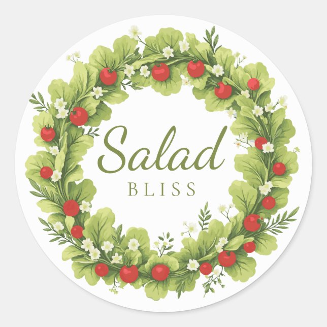 Adesivo Redondo Salad Bliss (Frente)