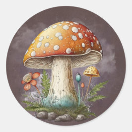 Adesivo Redondo Salão Laranja Halloween