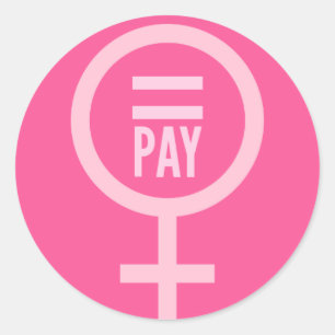 Adesivo Redondo Salários femininos