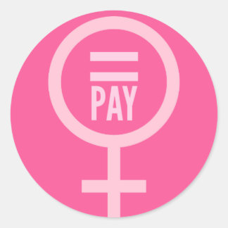 Adesivo Redondo Salários femininos