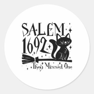 Adesivo Redondo Salem 1692 Halloween Engraçado Eles Perderam Um Ga