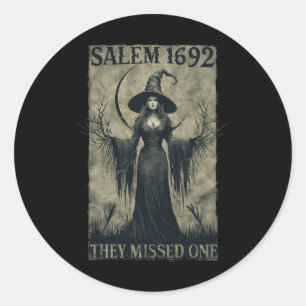 Adesivo Redondo Salem 1692 Perderam Uma Testemunha Feminista De Ha