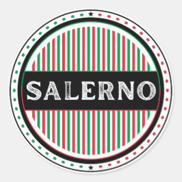 Adesivo Redondo Salerno City Pride Emblem – Italian Identity