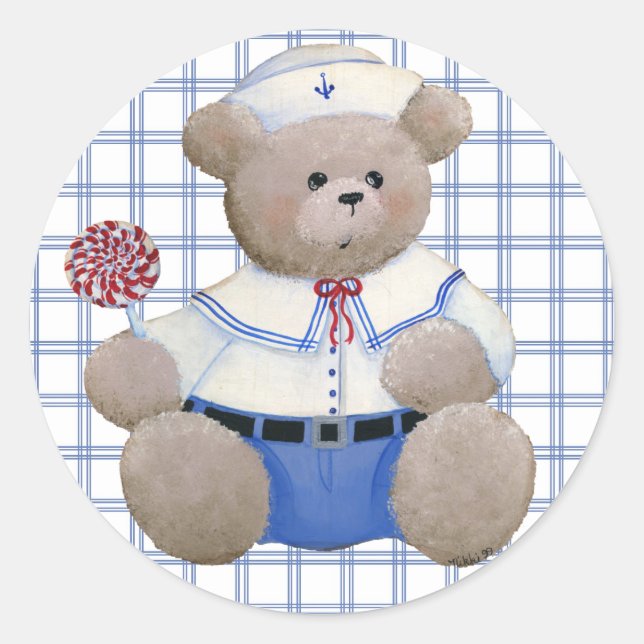 Adesivo Redondo Salior Bear Sticker (Frente)