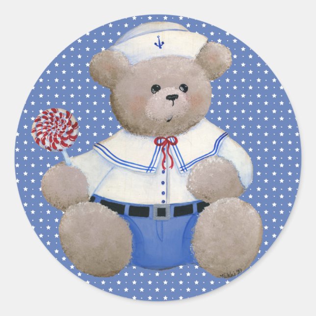 Adesivo Redondo Salior Bear Sticker (Frente)
