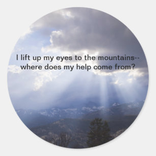 Adesivo Redondo Salmo 121