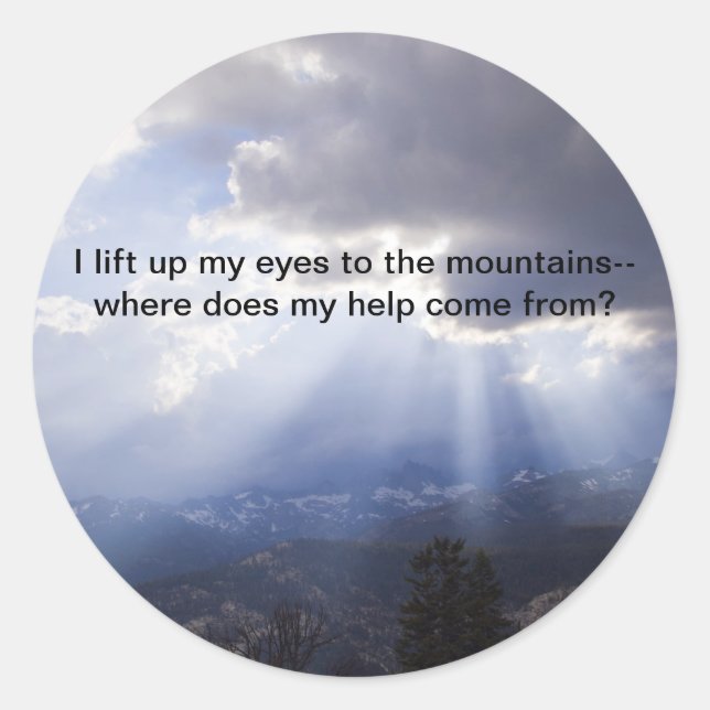 Adesivo Redondo Salmo 121 (Frente)