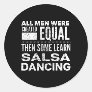 Adesivo Redondo Salsa Dançando Latim Lover Dançarinos Diversão Dec