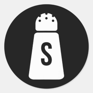 Adesivo Redondo Salt E Pepper Agitam Casais Engraçados