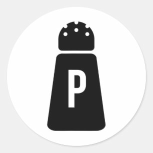 Adesivo Redondo Salt E Pepper Agitam Casais Engraçados