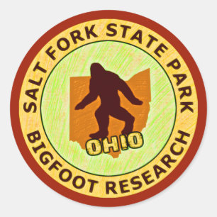 Adesivo Redondo Salt Fork State Park Bigfoot Research