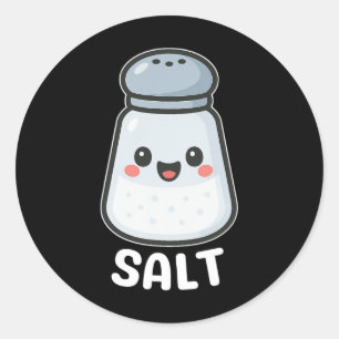 Adesivo Redondo Salt Pepper Halloween Casal Amigo Duo
