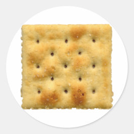 Adesivo Redondo Saltine Soda Crackers
