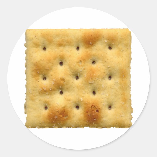 Adesivo Redondo Saltine Soda Crackers (Frente)