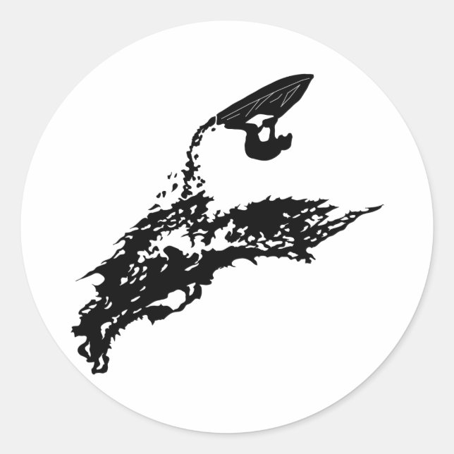 Adesivo Redondo Salto grande de esqui Jet (Frente)