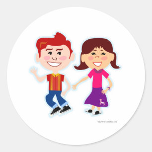 Adesivo Redondo Salto também