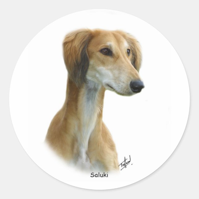 Adesivo Redondo Saluki (Frente)