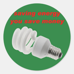 Adesivo Redondo Salvar a energia