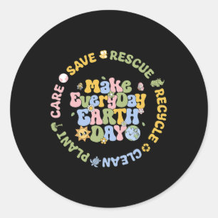 Adesivo Redondo Salvar Abelhas Salvando Animais Cuidados De Recicl