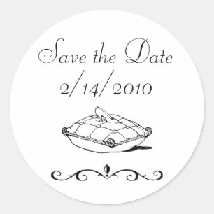 Adesivo Redondo Salve a data Cinderella Slipper Fairytale Art