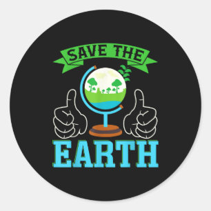 Adesivo Redondo Salve A Terra _1