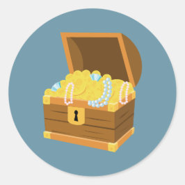 Adesivo Redondo Salve! Festa de Aniversário do Menino Pirata