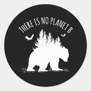 Adesivo Redondo Salve Nosso Planeta Terra Dia Não Há Planeta B