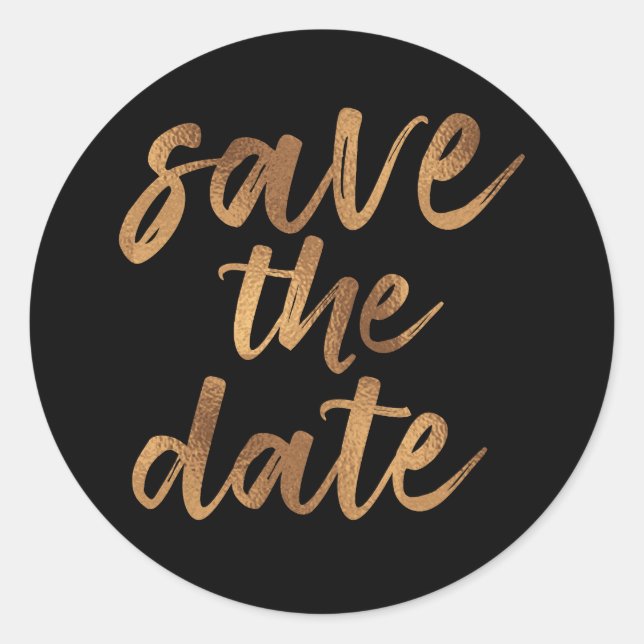 Adesivo Redondo Salve o Dia com Escrita Simples à Mão em Preto e D (Frente)