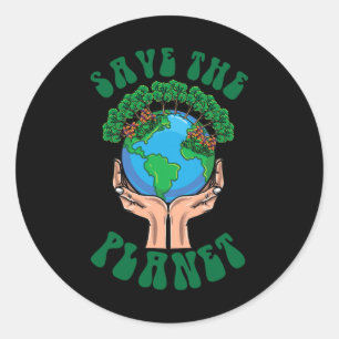 Adesivo Redondo Salve O Planeta Terra Dia Salve A Terra Nosso Aviã