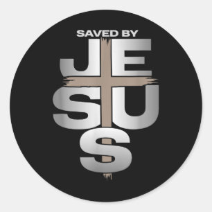 Adesivo Redondo Salvo por Jesus