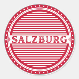 Adesivo Redondo Salzburg City Pride Emblem – Austria Identity