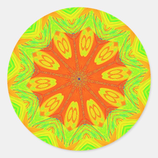 Adesivo Redondo Samba Motif Art Impressão (Frente)