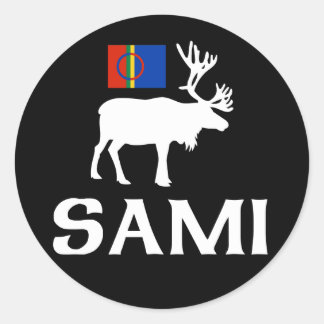 Adesivo Redondo Sami, as Pessoas de Oito Assons