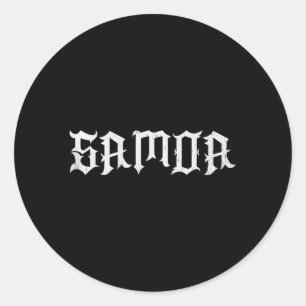 Adesivo Redondo Samoa Samoan Pride Polinésia