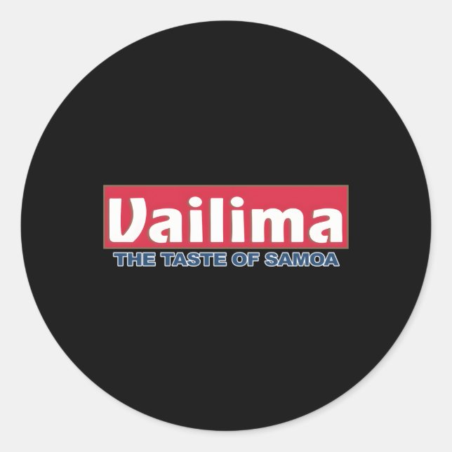 Adesivo Redondo Samoan Tribal Vailima (Frente)