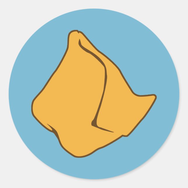 Adesivo Redondo Samosa (Frente)