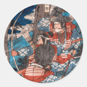 Adesivo Redondo Samurai Ambush