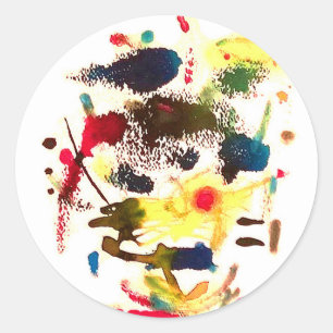 Adesivo Redondo Samurai Cat Lady Abstrato Hankamer Artjunkhaus Art