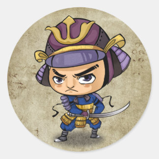 Adesivo Redondo Samurai e Ninja Stickers - Mitsuhide