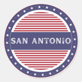 Adesivo Redondo San Antonio City Pride Emblem – American Identity
