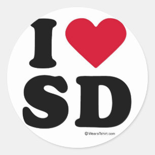 ADESIVO REDONDO SAN DIEGO - "EU AMO O SD" "QUE EU AMO SAN DIEGO "