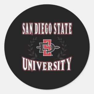 Adesivo Redondo San Diego State Aztecs Laurels