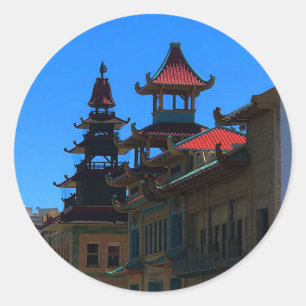Adesivo Redondo San Francisco Chinatown nº 10 Stickers