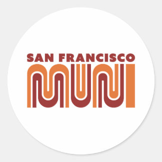 Adesivo Redondo San Francisco Muni round sticker
