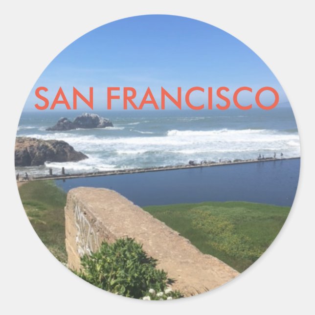Adesivo Redondo San Francisco Sticker (Frente)