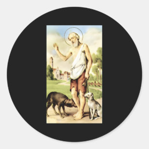 Adesivo Redondo San Lazaro Cuba Babalu Aye