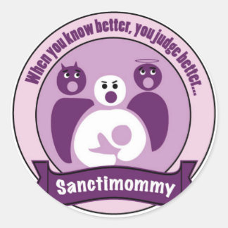 Adesivo Redondo Sanctimommy Sticker