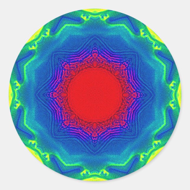 Adesivo Redondo Sand Mandala (Frente)