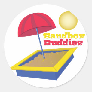 Adesivo Redondo Sandbox Buddies